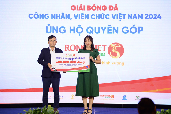 zbet vn  Giải bóng đá công nhân, viên chức Việt Nam 2024 nhận hơn 1 tỉ đồng ủng hộ đồng bào bị bão lũ